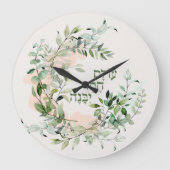 Hebräischer Psalm 89:3 "Die Welt wird von der Lieb Große Wanduhr (Vorderseite)