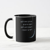 Hebräischer Rosh Chodesh New Moon Torah Zitat Exod Tasse (Links)