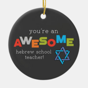 Hebräischer Schultag der Lehrerwertung, Großartig Keramik Ornament