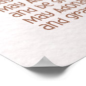 Hebräischer Segen für jüdisches Kinderzimmer Poster (Ecke)