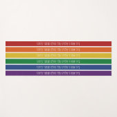 Hebräischer Segen - Unterstützung des jüdischen LG Yogamatte (Vorderseite (Horizontal))