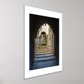 Hebräischer Shalom Jerusalem Gold auf blau Foliendrucke (Ablage )