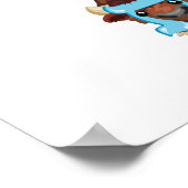 hebräisches Aleph Bet (Alphabet) Poster, 24"x36" Poster (Ecke)