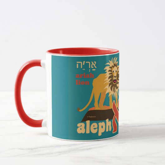 Hebräisches Alphabet-Kaffee-Tasse Tasse (Links)