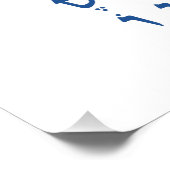 Hebräisches Alphabet mit Nikkud-Farbe für jüdische Poster (Ecke)