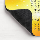 Hebräisches Alphabet Mousepad (Ecke)