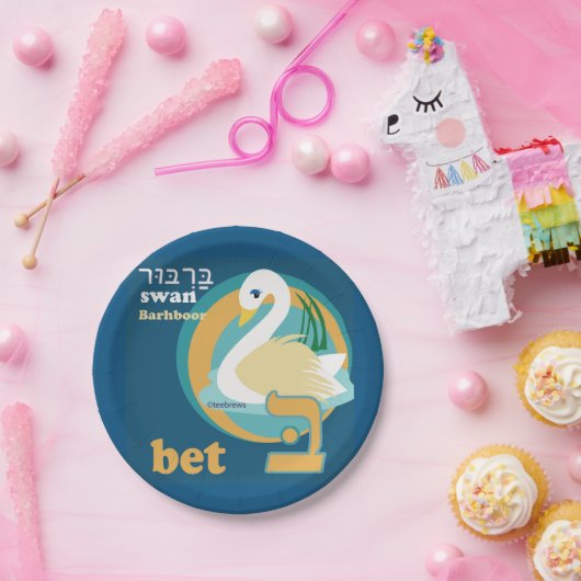 Hebräisches Alphabet-Party-Papier-Teller Pappteller (Party)