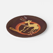 Hebräisches Alphabet-Party-Papierplatten Pappteller (Schrägansicht)