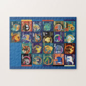 Hebräisches Alphabet-Puzzlespiel Puzzle (Horizontal)