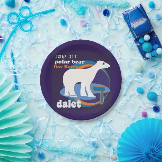 Hebräisches Alphabet TierpapierTeller-c$dalet Pappteller (Party)