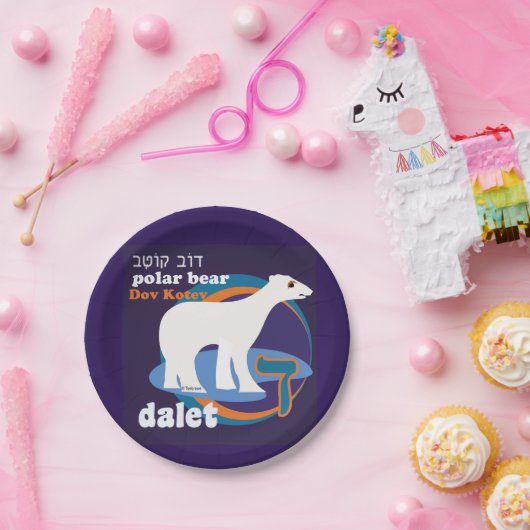 Hebräisches Alphabet TierpapierTeller-c$dalet Pappteller (Party)