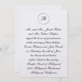 Hebräisches jüdisches Hochzeitsempfang Set Me als Einladung (Vorne/Hinten)