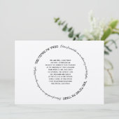 Hebräisches jüdisches Hochzeitsempfang Soul Delika Einladung (Stehend Vorderseite)