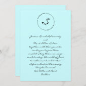 Hebräisches jüdisches Hochzeitsempfang Soul Deluxe Einladung (Vorne/Hinten)