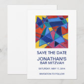 Hebräisches Wort Chai – Leben Save The Date (Vorne/Hinten)