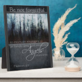 Hebräisches Zitat 13:2 Fotoplatte (Seite)