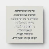 Hebrew Acheinu Kol Beit Israel Gebet für Gefangene Fotoplatte (Vorderseite)