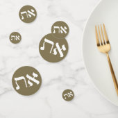 Hebrew Aleph-Tav Konfetti (Gruppe)