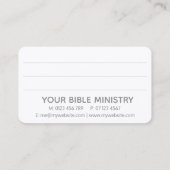 Hebrew Aleph Tav Silver Visitenkarte (Rückseite)