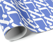 Hebrew Aleph Tav White Geschenkpapier (Rolleneckpunkt)