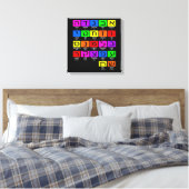 Hebrew Alephbet Leinwanddruck (Insitu (Schlafzimmer))
