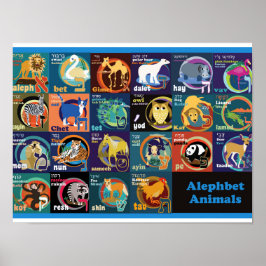 Hebrew Alphabet Poster