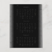 Hebrew Alphabet Postkarte (Vorderseite)