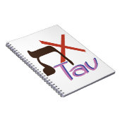 Hebrew Alphabet Tav Notizblock (Rechte Seite)