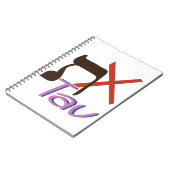 Hebrew Alphabet Tav Notizblock (Linke Seite)