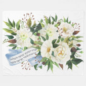 Hebrew Birkat Ha-Bayit Blessing für Zuhause Fleecedecke (Vorderseite (Horizontal))