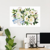 Hebrew Birkat Ha-Bayit Blessing für Zuhause Poster (Heimbüro)