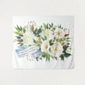 Hebrew Birkat Ha-Bayit Blessing für Zuhause Wandteppich (Vorderseite (Horizontal))