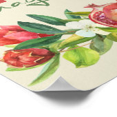 Hebrew Chag Sameach - Glückliche jüdische Feiertag Poster (Ecke)