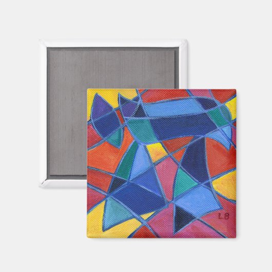 Hebrew Chai Magnet (Vorderseite/Rückseite)