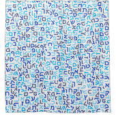 Hebrew Duschvorhang (Vorderseite)