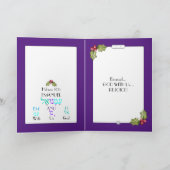 Hebrew Emanuel Dancer Weihnachtskarte Karte (Innenseite)