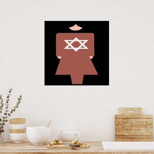 Hebrew-Frauensymbol Poster (Küche)