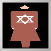 Hebrew-Frauensymbol Poster (Vorne)
