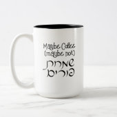 Hebrew Funny Happy Purim Coffee - Tasse Wein (Links)