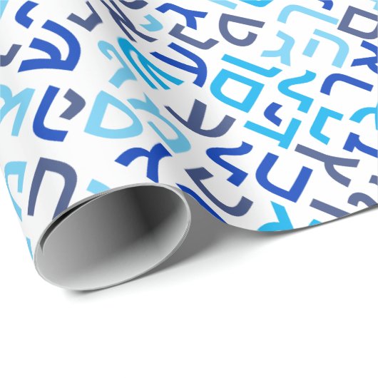 Hebrew Geschenkpapier (Rolleneckpunkt)