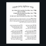 Hebrew Hadlakat Nerot Chanukah - Segnungen Menorah Poster<br><div class="desc">Seder Hadlakat Nerot (Shel) Chanukah - hebräische Segen und Gebete rezitiert und gesungen, wenn die chanukiya (menorah) beleuchtet. Ein traditionelles Set mit drei Segnungen: Hanerot Halallu und Maoz Tzur. Das Hotel liegt sehr zentral und ist gut zu Fuß zu erreichen. Eine tolle Idee für alle Synagogen, jüdische Schulen und Clubs,...</div>