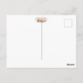 Hebrew Hadlakat Nerot Chanukah - Segnungen Menorah Postkarte (Rückseite)