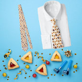 Hebrew Happy Purim Hamentash Krawatte