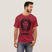Hebrew Israelite  Lion Of Judah in Black Tee (Vorne ganz)