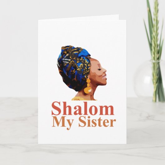 Hebrew Israelite Sister Greeting Card Karte (Vorderseite)
