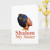 Hebrew Israelite Sister Greeting Card Karte (Gelbe Blume)