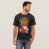 Hebrew Jewish Israelite Coffee He Brew It T-Shirt (Vorne ganz)