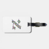 Hebrew Letter ALEF Gepäckanhänger (Rückseite horizontal)