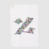 Hebrew Letter ALEF Golfhandtuch (Vorderseite)