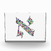 Hebrew Letter ALEF made with Gemstones Fotoblock (Vorderseite)